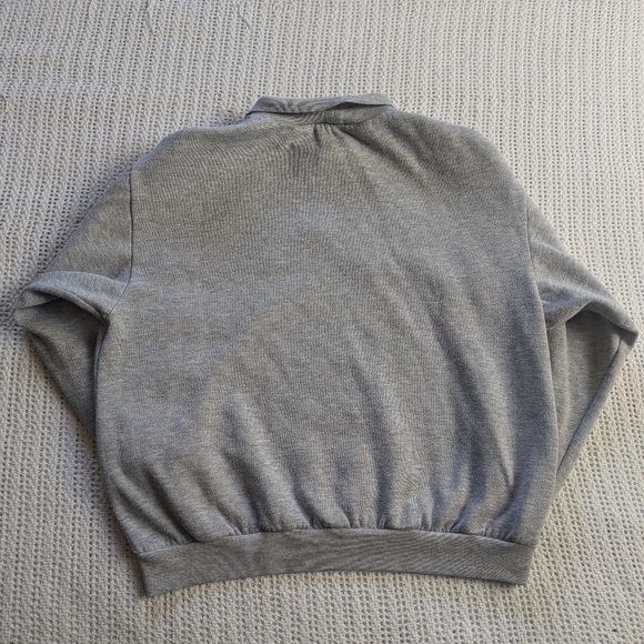 VTG Grandma Sweater Womens Small Collared Embroidered Floral Sports Accent Brand - Picture 2 of 7